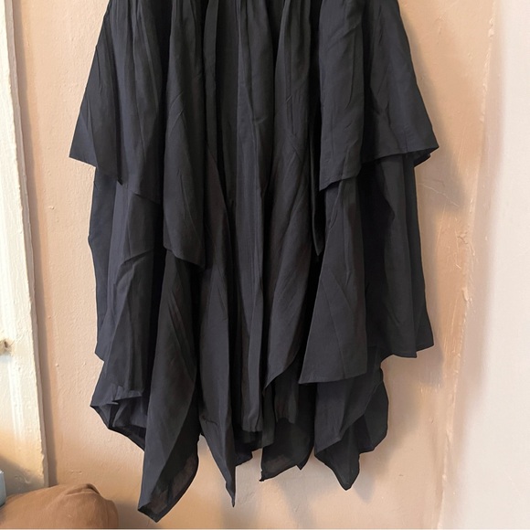 🏷️ 🆕 🎉 black ribbed quarter sleeve v-neck layered grunge witchy dress - Picture 7 of 14